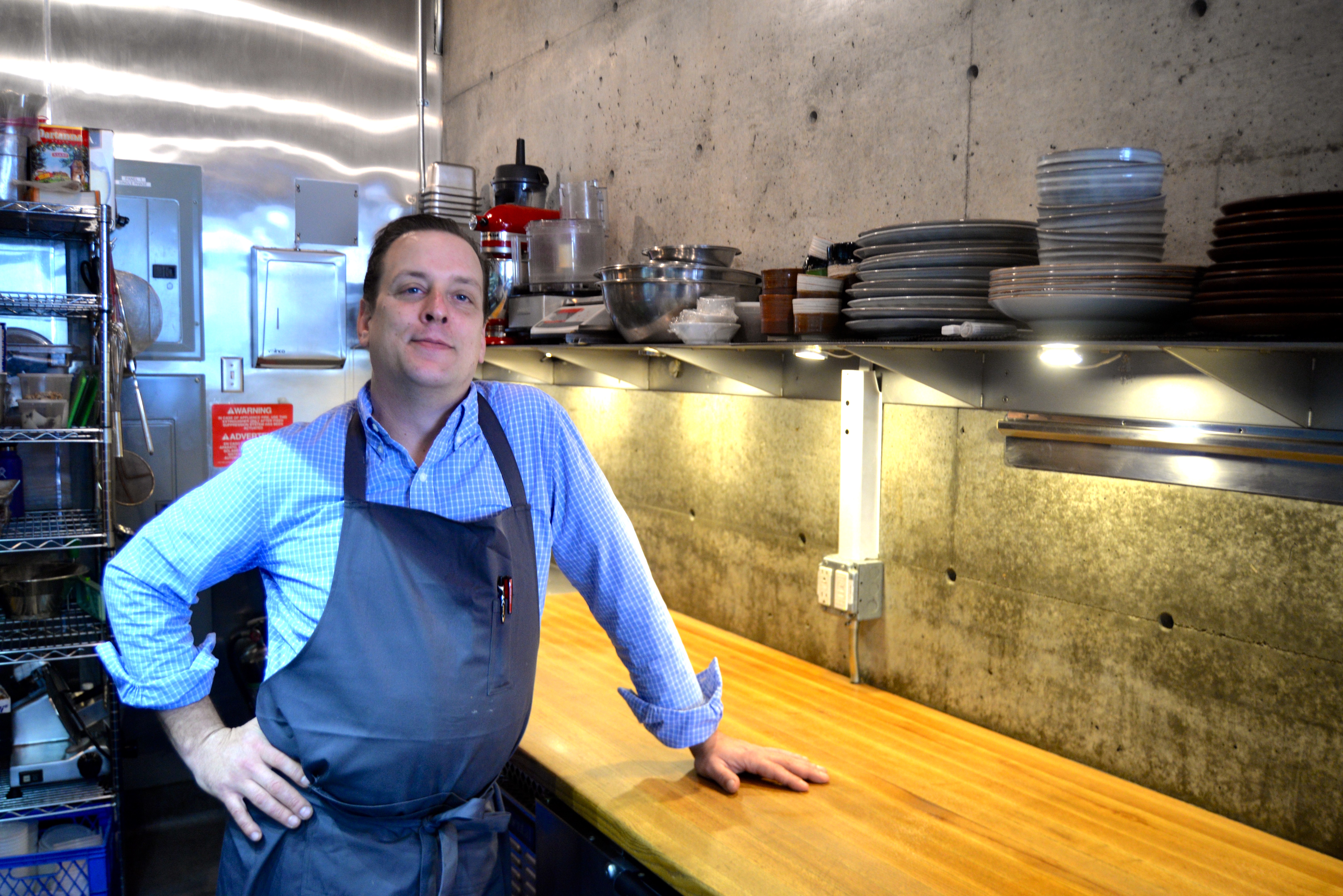 Michael Gifford, stars in the kitchen at Ballard’s Marine Hardware